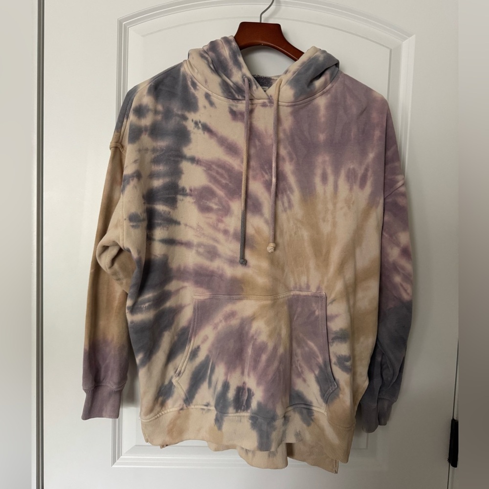 American Eagle Purple Tie-Dye Hoodie